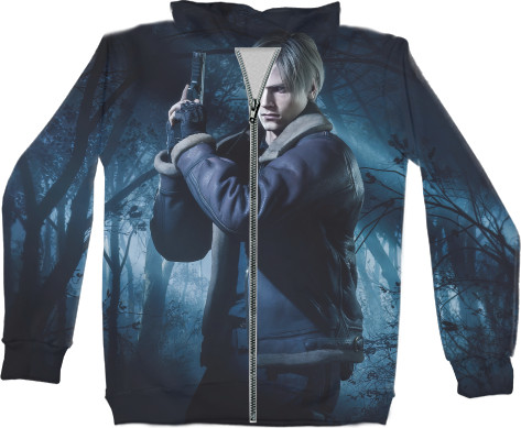 Kids' Zip-through Hoodie 3D - Resident Evil 4 - Mfest