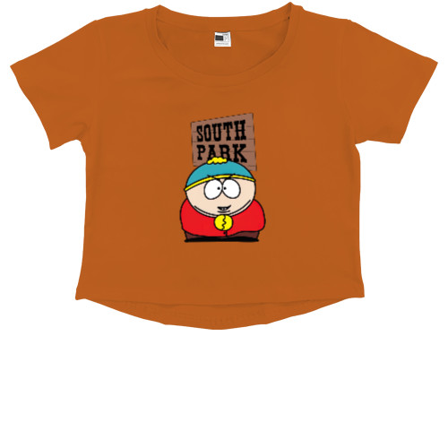 Kids' Premium Cropped T-Shirt - South park Сartman - Mfest