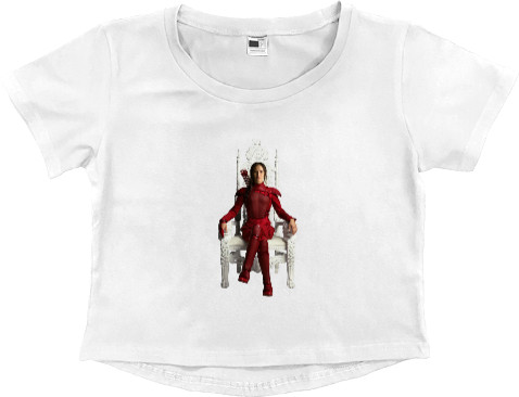 Women's Cropped Premium T-Shirt - Jennifer Lawrence The Hunger Games - Mfest