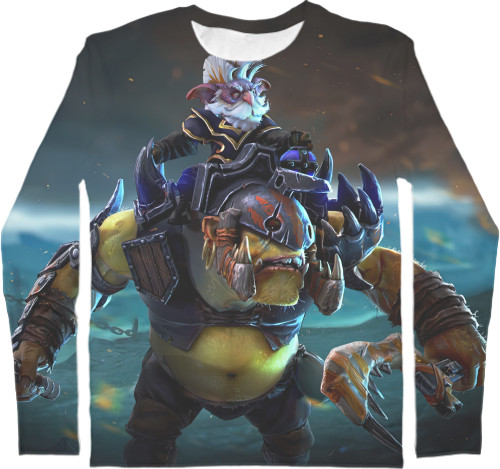 Men's Longsleeve Shirt 3D - Alchemist on Orc Dota 2 - Mfest