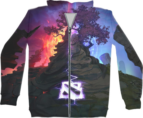 Unisex Zip-through Hoodie 3D - Dota 2 - Mfest