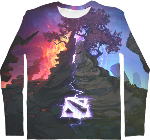 Men's Longsleeve Shirt 3D - Dota 2 - Mfest