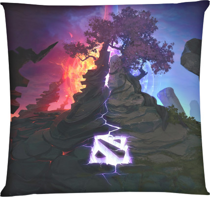 Square Throw Pillow - Dota 2 - Mfest