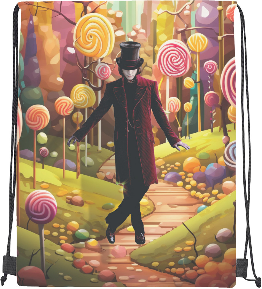 Drawstring Bag - Willy Wonka Candy - Mfest