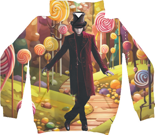 Unisex Hoodie 3D - Willy Wonka Candy - Mfest