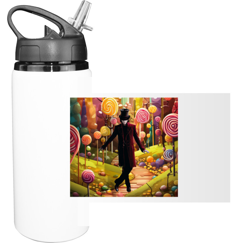 Sport Water Bottle - Willy Wonka Candy - Mfest