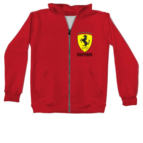 Кенгуру-Худі на блискавці Дитяче - Ferrari logo 2 - Mfest