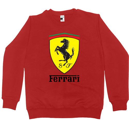 Світшот Преміум Дитячий - Ferrari logo 2 - Mfest