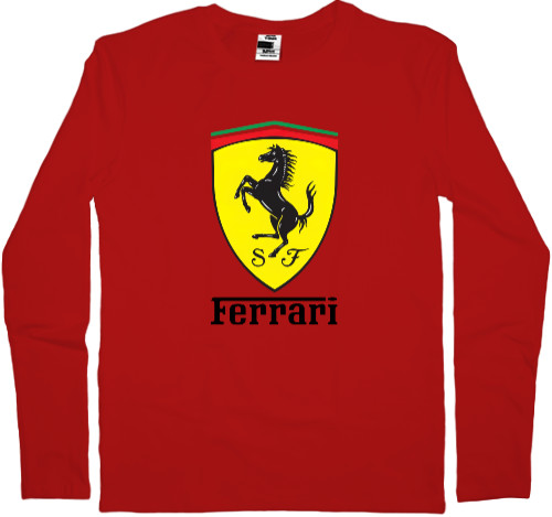 Kids' Longsleeve Shirt - Ferrari logo 2 - Mfest