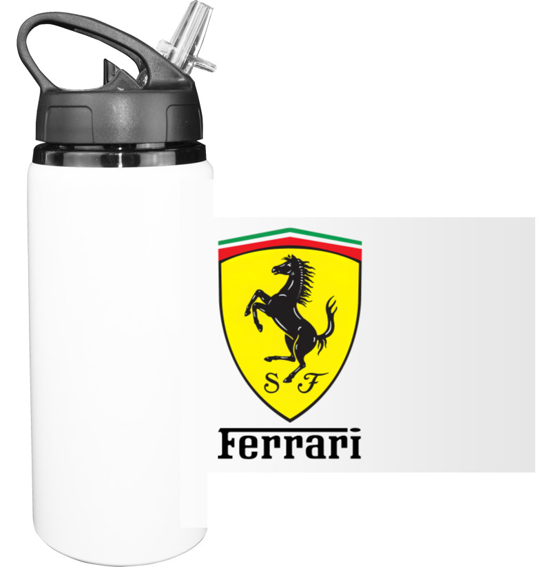 Бутылка для воды - Ferrari logo 2 - Mfest