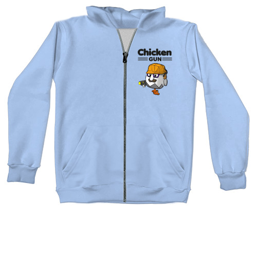 Unisex Zip-through Hoodie - Chicken Gun - Mfest