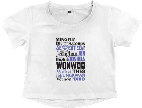 Women's Cropped Premium T-Shirt - Seventeen - Mfest