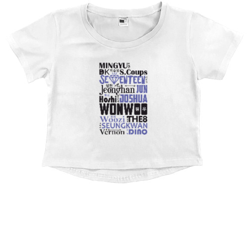 Kids' Premium Cropped T-Shirt - Seventeen - Mfest