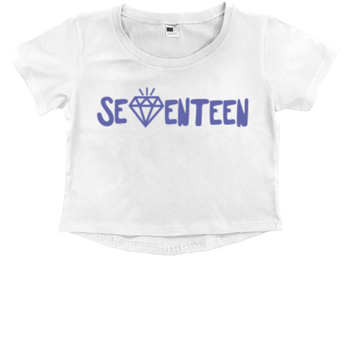 Kids' Premium Cropped T-Shirt - Seventeen - Mfest