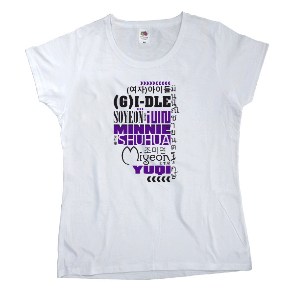 Women's T-shirt Fruit of the loom - (G)I-DLE - Mfest