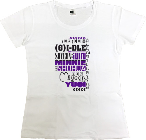 Women's Premium T-Shirt - (G)I-DLE - Mfest