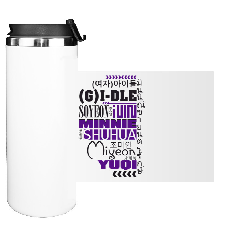 Water Bottle on Tumbler - (G)I-DLE - Mfest