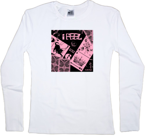 Women's Longsleeve Shirt - (G)I-DLE queencard 2 - Mfest