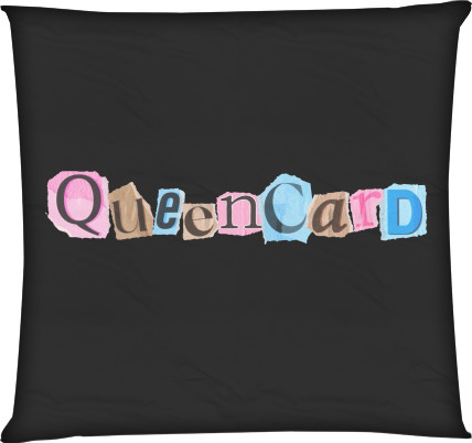 Square Throw Pillow - (G)I-DLE queencard 3 - Mfest