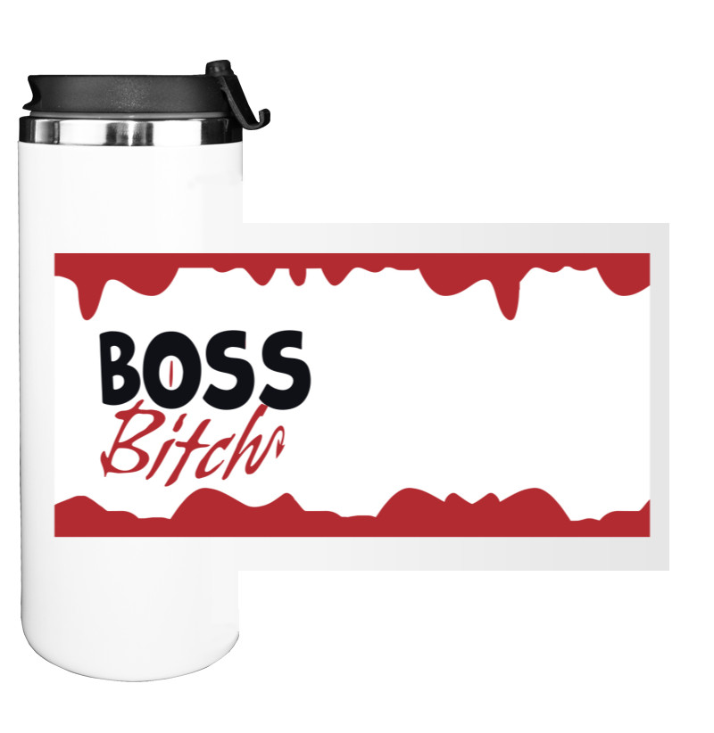 Water Bottle on Tumbler - Boss Bitch - Mfest