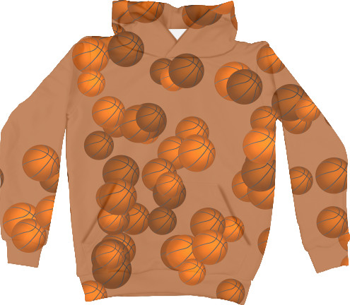 Unisex Hoodie 3D - Basketball balls - Mfest