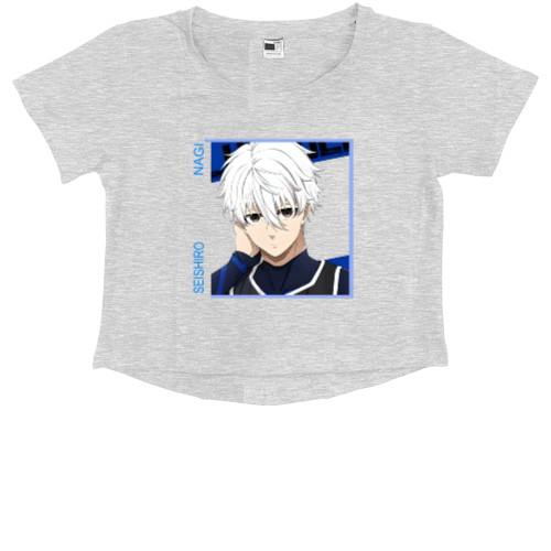 Kids' Premium Cropped T-Shirt - Seishiro Nagi - Mfest