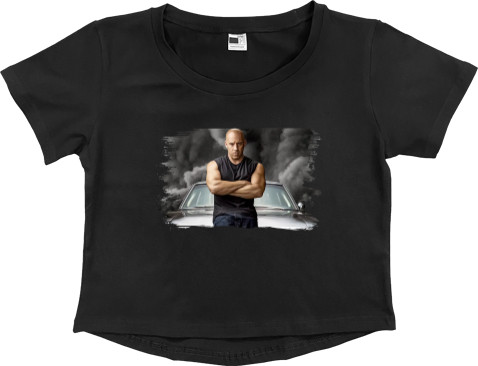 Women's Cropped Premium T-Shirt - Vin Diesel - Mfest