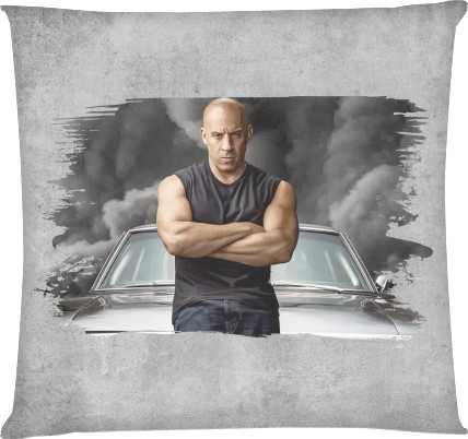 Square Throw Pillow - Vin Diesel - Mfest