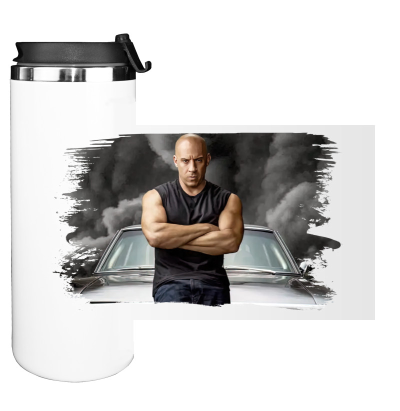 Water Bottle on Tumbler - Vin Diesel - Mfest