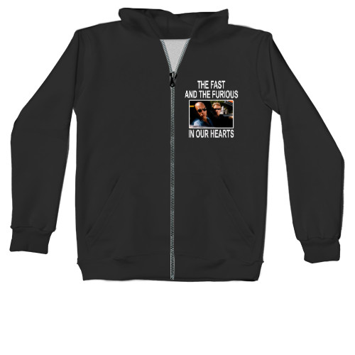 Kids' Zip-through Hoodie - fast and furious - Mfest