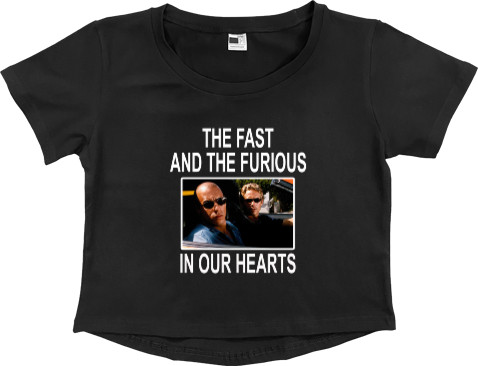 Women's Cropped Premium T-Shirt - fast and furious - Mfest