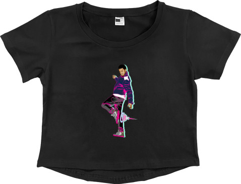 Women's Cropped Premium T-Shirt - Kid Cudi  - Mfest