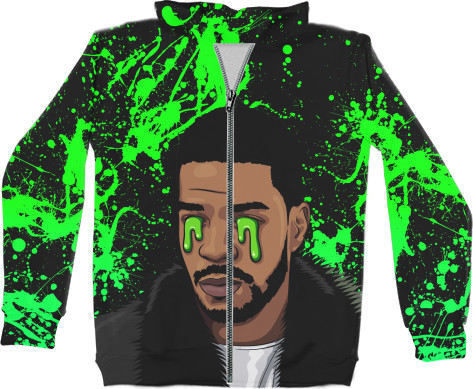 Unisex Zip-through Hoodie 3D -  Kid Cudi - Mfest