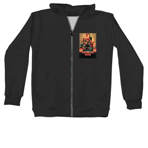 Kids' Zip-through Hoodie - American Gods - Mfest