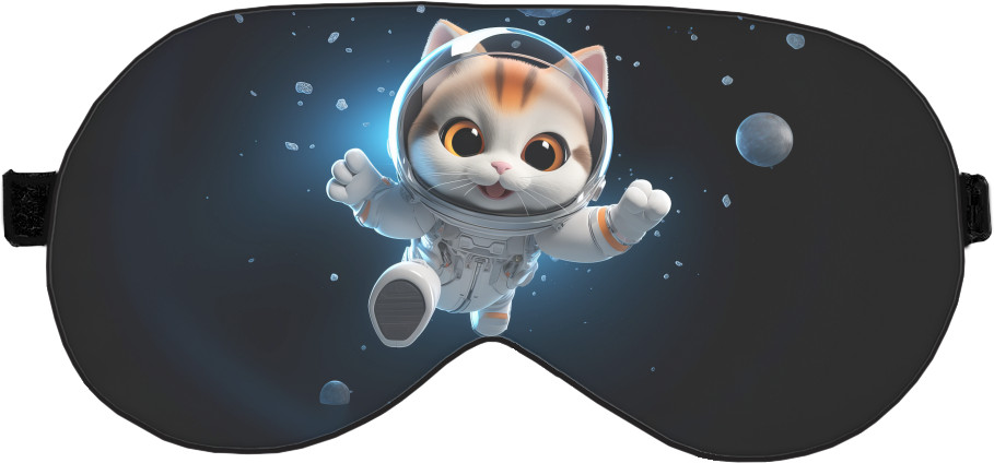 Sleep Mask 3D -  Cat in space - Mfest