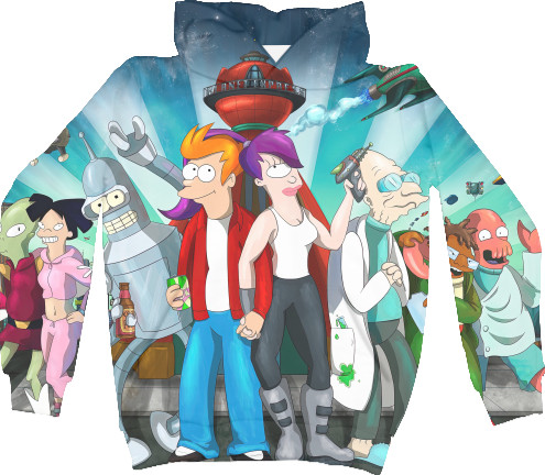 Unisex Hoodie 3D - Futurama  - Mfest