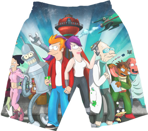 Men's Shorts 3D - Futurama  - Mfest