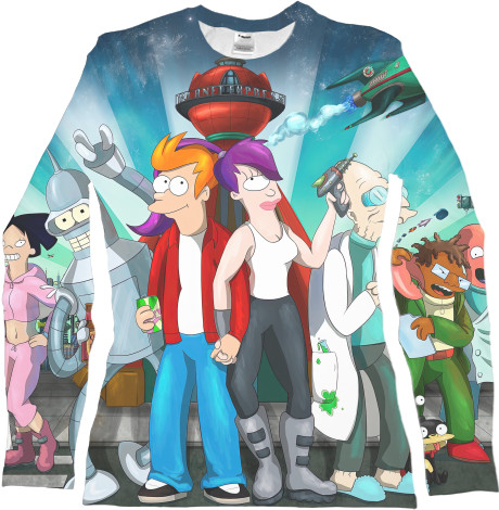 Women's Longsleeve Shirt 3D - Futurama  - Mfest