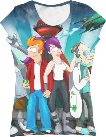 Women's T-Shirt 3D - Futurama  - Mfest