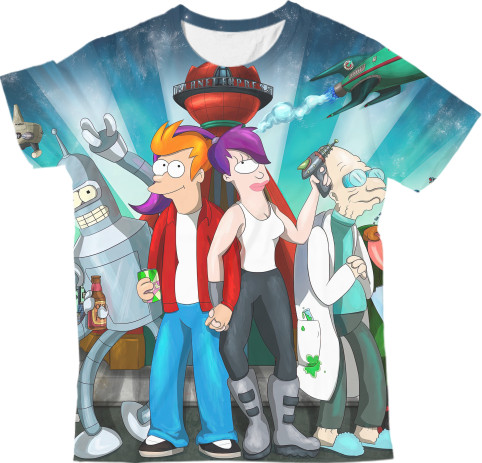 Kids' T-Shirt 3D - Futurama  - Mfest