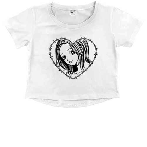 Kids' Premium Cropped T-Shirt - Nana Hachiko - Mfest