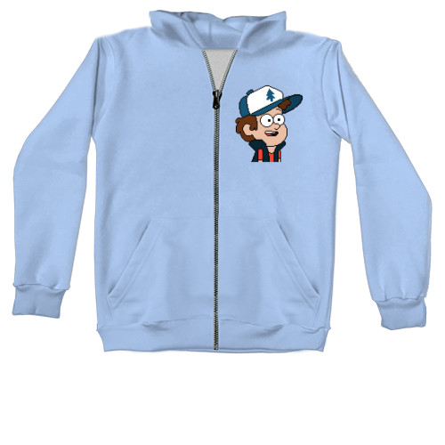 Unisex Zip-through Hoodie - Gravity Falls Dipper - Mfest