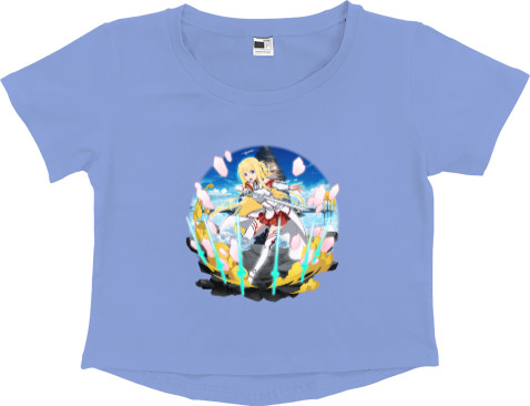 Women's Cropped Premium T-Shirt - Yuuki Asuna - Mfest