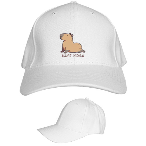 Kids' Baseball Cap 6-panel - Capybara yoga - Mfest