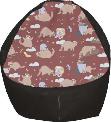 Bean Bag Chair - Cute raccoons - Mfest