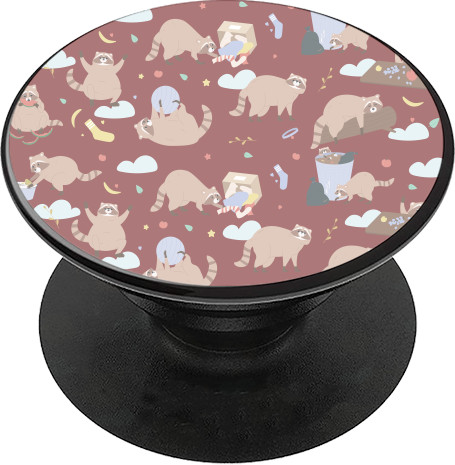 PopSocket - Cute raccoons - Mfest