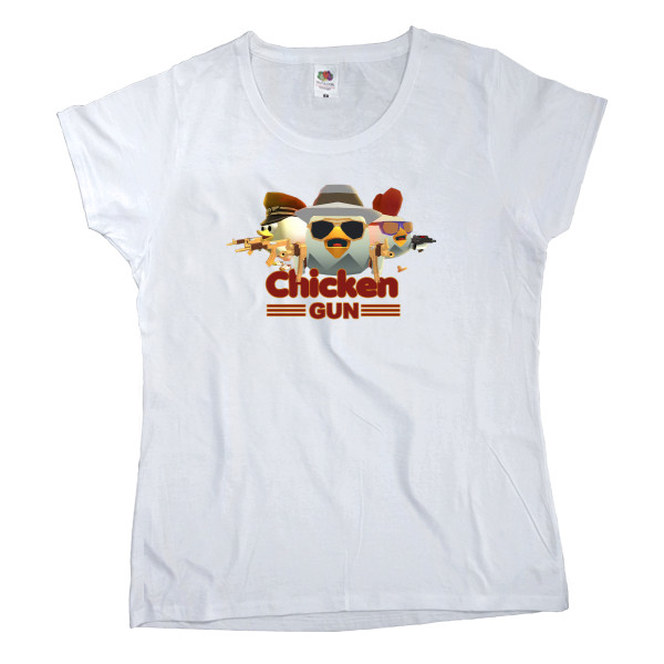 Women's T-shirt Fruit of the loom - Chicken Gun 3 - Mfest