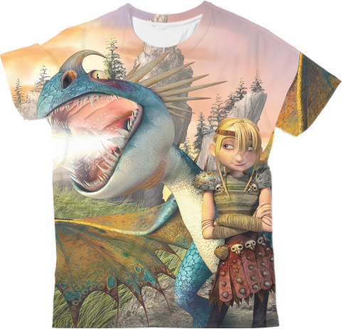 Man's T-shirt 3D - Dragons Riders of Berk - Mfest