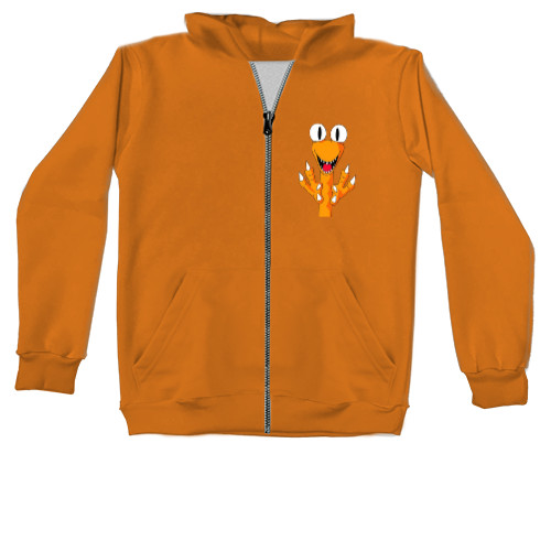 Kids' Zip-through Hoodie - Orange Rainbow Friends - Mfest