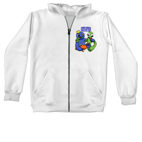 Unisex Zip-through Hoodie - RAINBOW FRIENDS 2 - Mfest